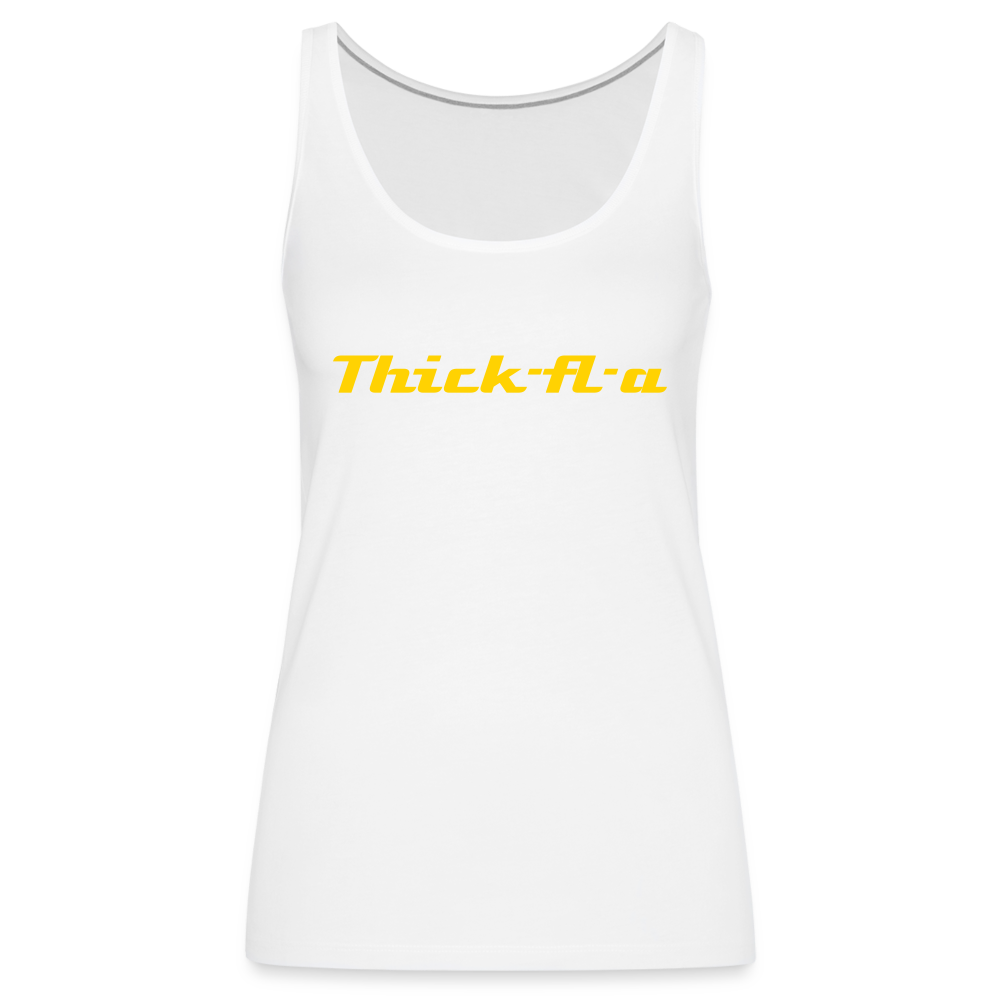 Thick-fl-a Premium Tank Top - white