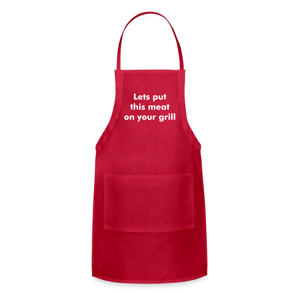 Meat Adjustable Apron - red