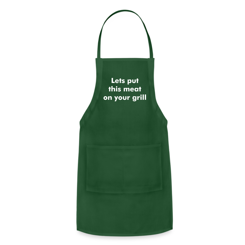 Meat Adjustable Apron - forest green