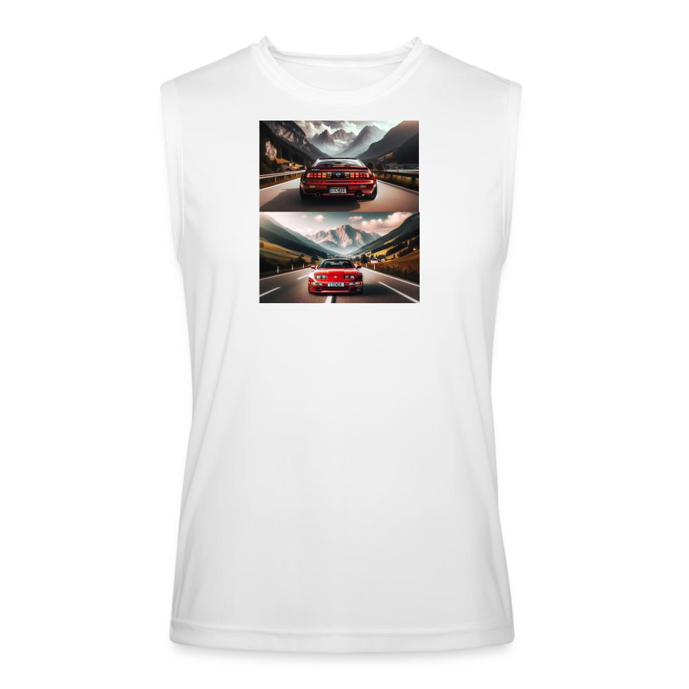 Stendie's 300ZX Men’s Performance Sleeveless Shirt - white