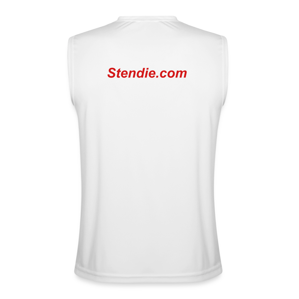 Stendie's 300ZX Men’s Performance Sleeveless Shirt - white