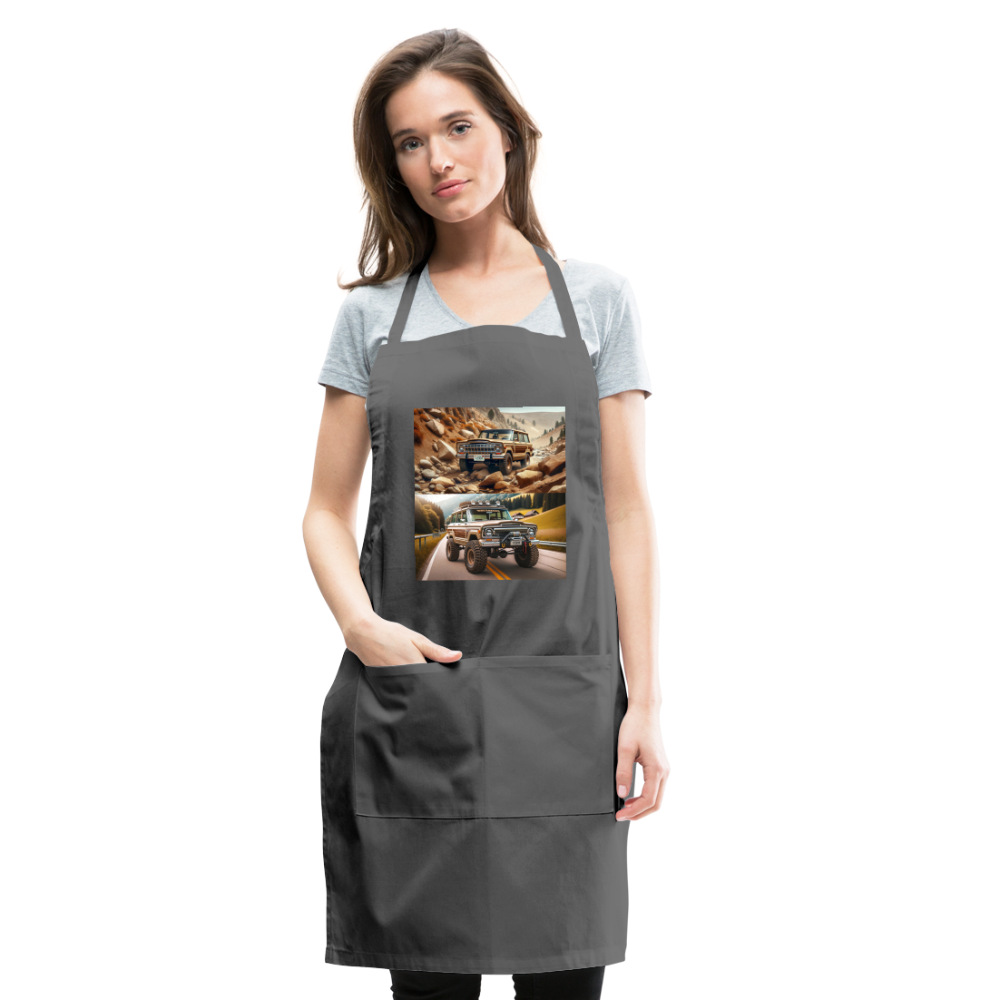 Full size Jeeps Adjustable Apron - charcoal