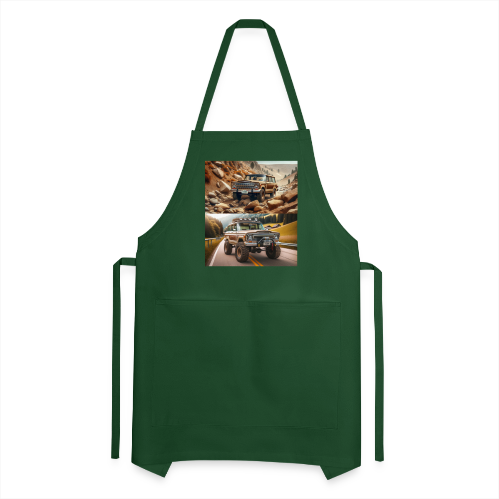 Full size Jeeps Adjustable Apron - forest green