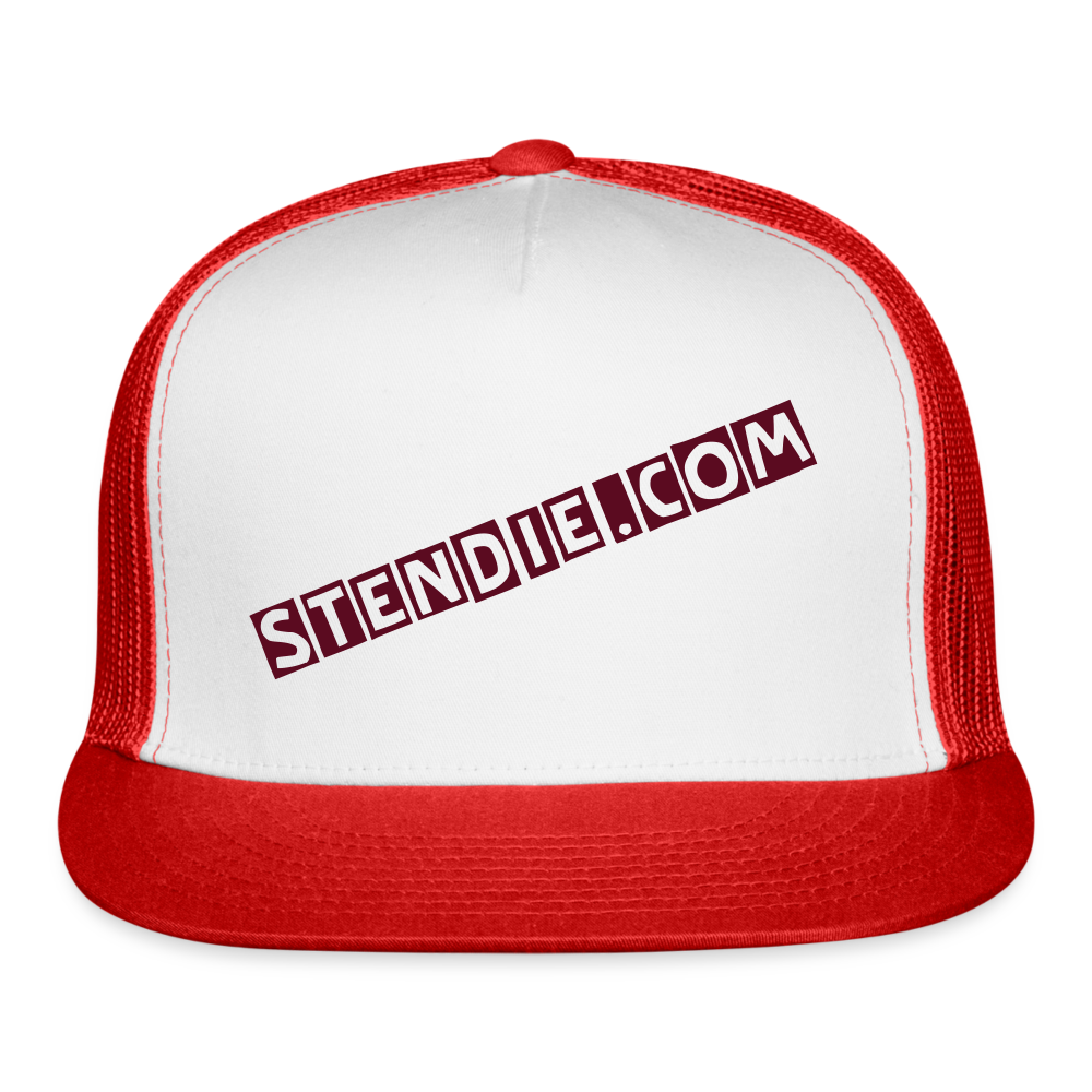 Stendie Trucker Cap - white/red