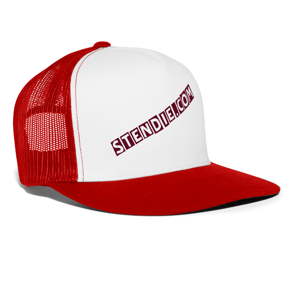 Stendie Trucker Cap - white/red