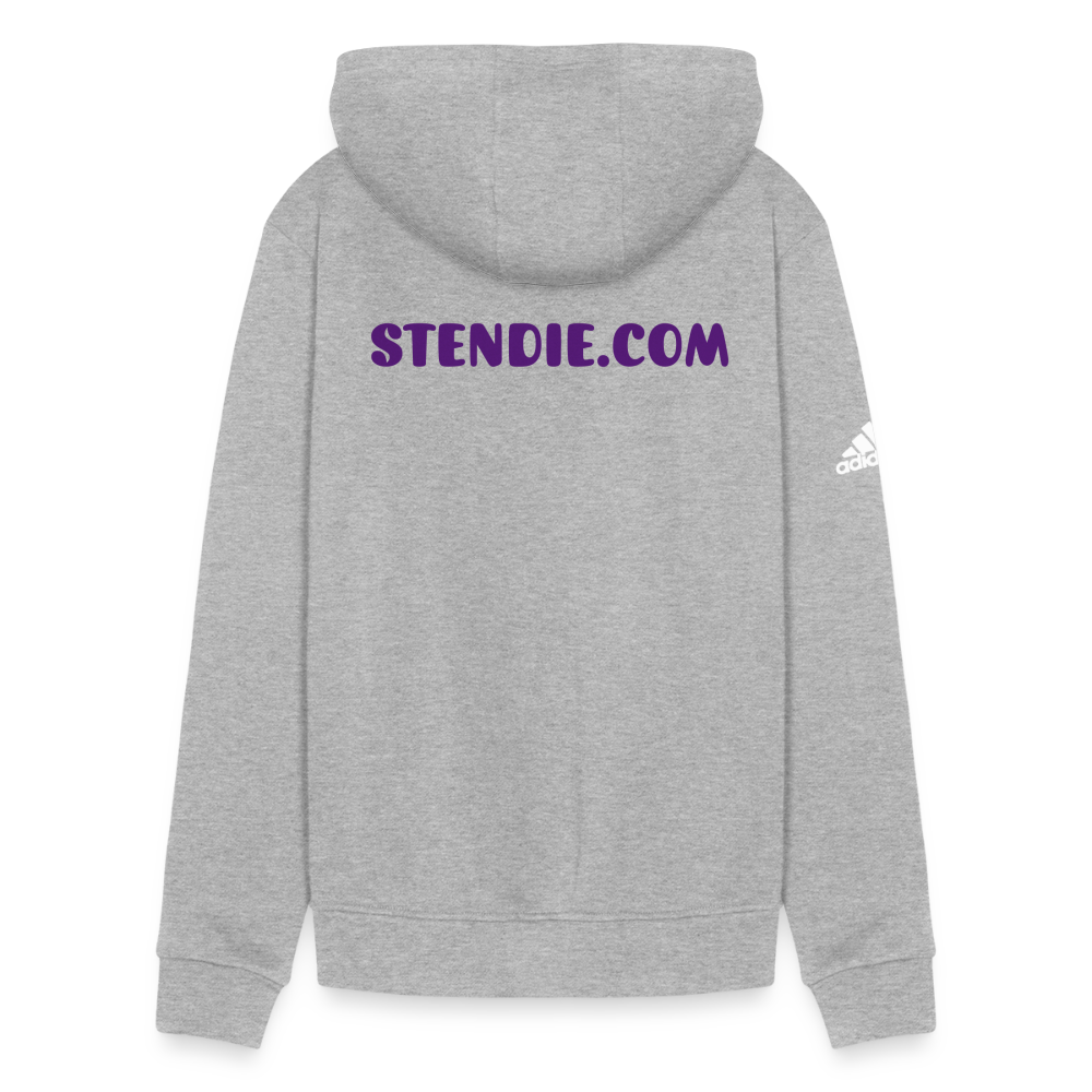 Saturated Stenide Adidas Hoodie - heather gray