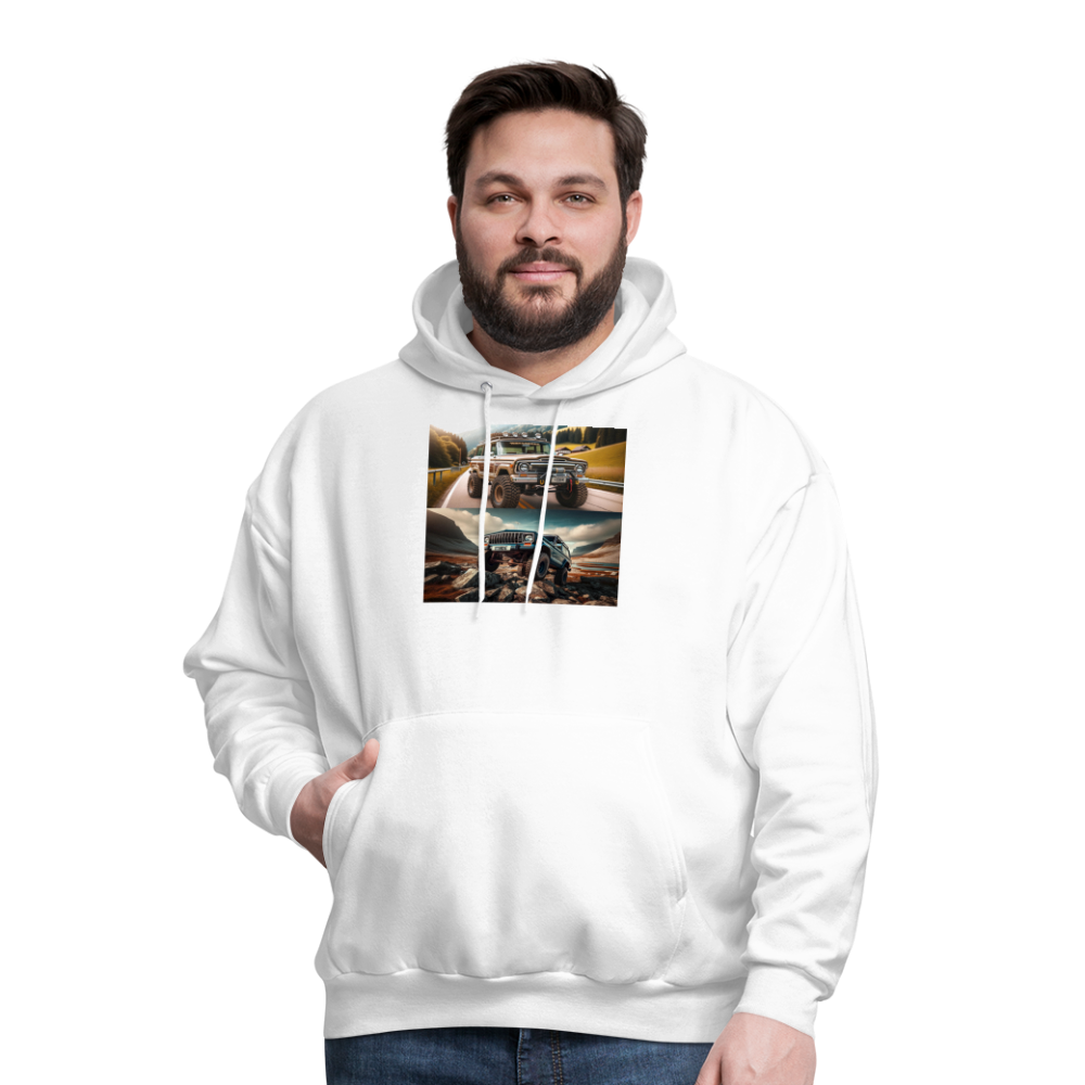 Full size Jeep Men's Hoodie - white