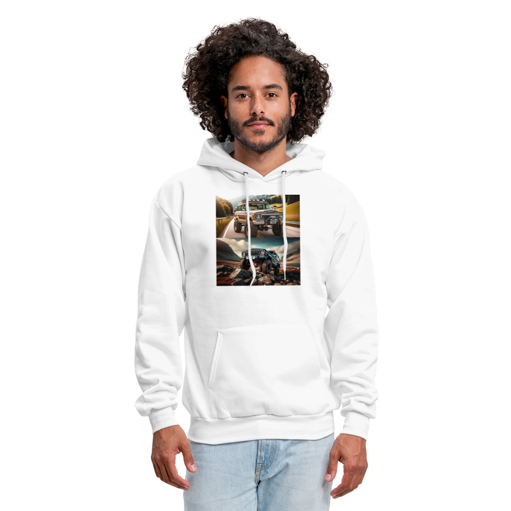 Full size Jeep Men's Hoodie - white