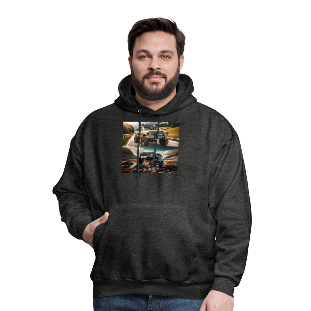 Full size Jeep Men's Hoodie - charcoal grey