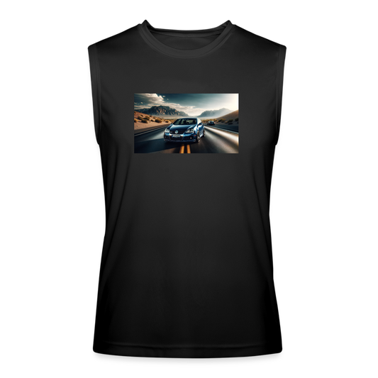 AI rendering of Stendie's R32 Men’s Performance Sleeveless Shirt - black