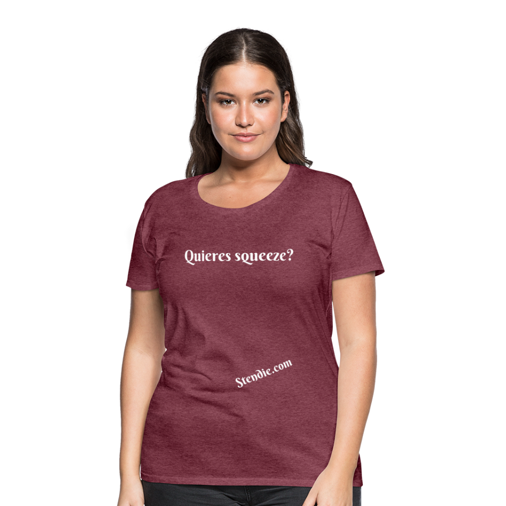Thick Women’s Premium T-Shirt - heather burgundy